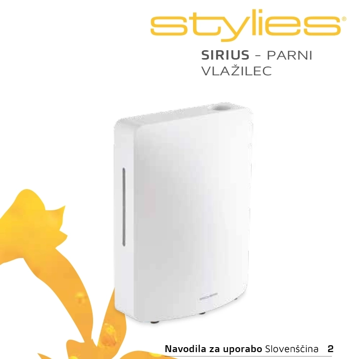 SIRIUS – vlažilec zraka navodila