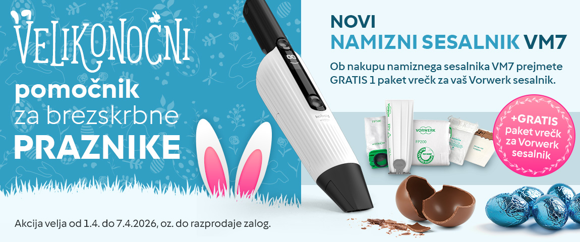 Namizni sesalnik VM7 –GRATIS vrečke