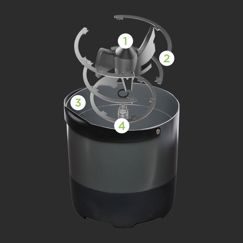 FoodCycler Eco 3 - Napredna tehnologija Vortech